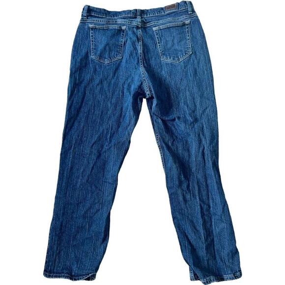 Women's Lee Relaxed Fit Straight Leg Jeans - Size 18M - Blue - Picture 2 of 4